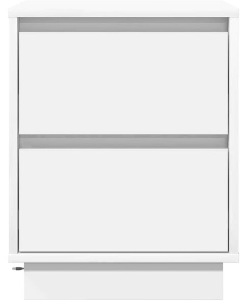 VidaXL Éjjeliszekrény fiókkal 2 pcs Fehér 39 x 34,5 x 50 cm Faanyag