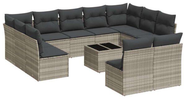 VidaXL Polyrattan Kerti Ülőgarnitúra - 12 részes