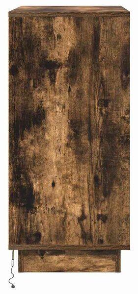 VidaXL Éjjeliszekrény fiókkal Füstölt tölgy 71 x 34.5 x 75 cm Faanyag