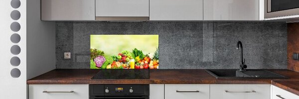 Konyhai dekorpanel Zöldség és gyümölcs