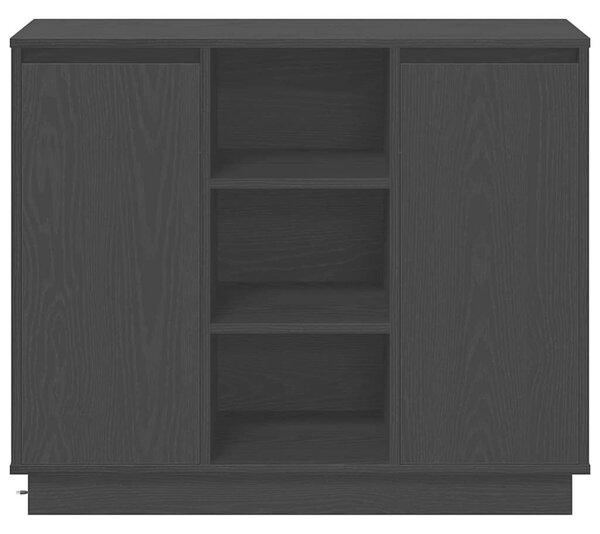 VidaXL LED tálaló Fekete tölgy 90 x 32 x 75 cm Szerelt Fa