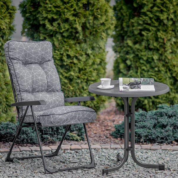 Patio Dine & Relax Pizarra kerek kerti asztal 60 cm