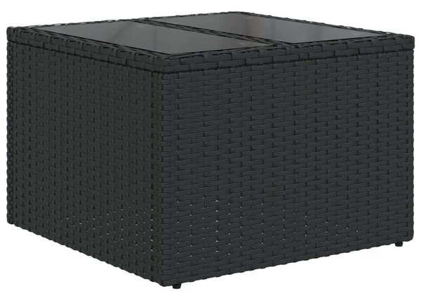 VidaXL Polyrattan Kerti Ülőgarnitúra - 11 részes - Fekete