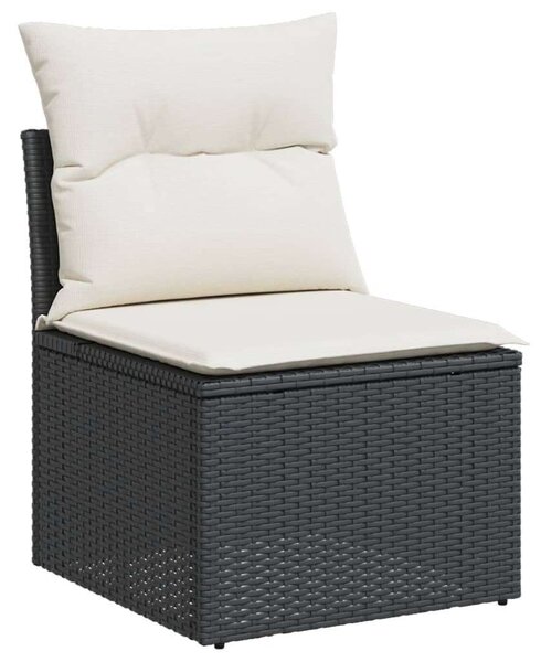 VidaXL Polyrattan Kerti Ülőgarnitúra - 10 részes - Fekete