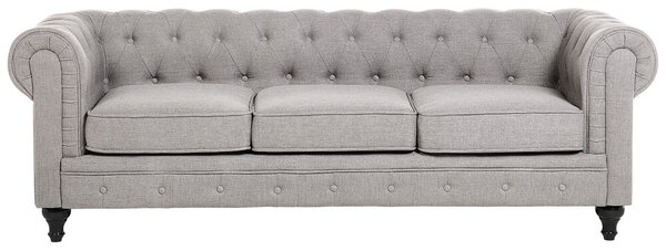 Kanapé 3 személyes CHESTERFIELD Világosszürke