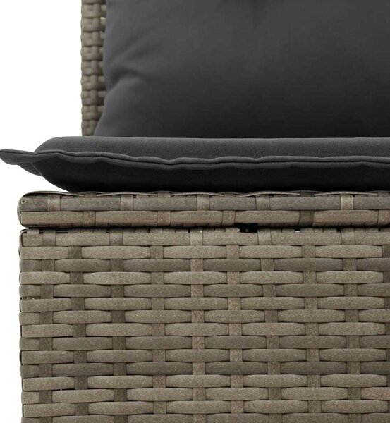 VidaXL 13 részes szürke polyrattan kerti ülőgarnitúra párnákkal