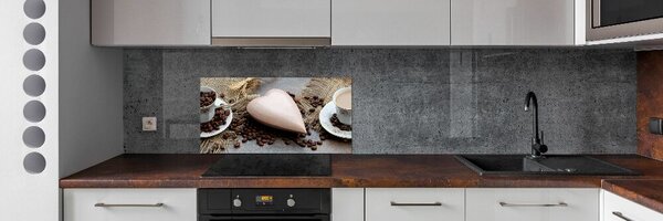 Konyhai dekorpanel Kávé tejjel