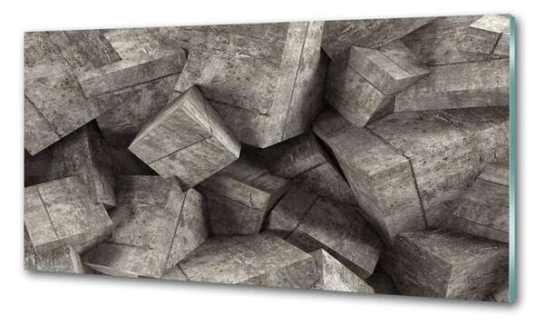 Konyhai falburkoló panel Beton kocka