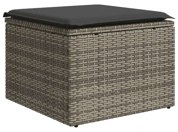 VidaXL Polyrattan Kerti Ülőgarnitúra - 8 részes - Világosszürke
