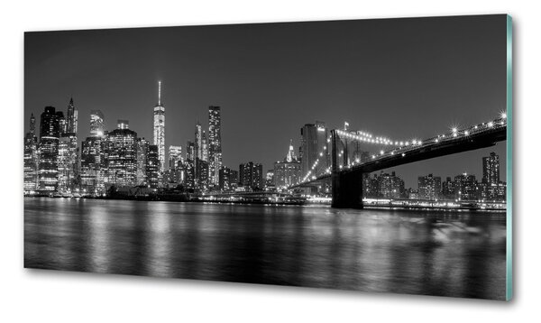 Hátfal panel konyhai Manhattan éjjel