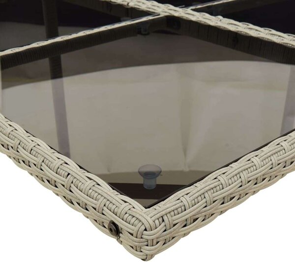 VidaXL Polyrattan Kerti Étkezőgarnitúra - 15 részes