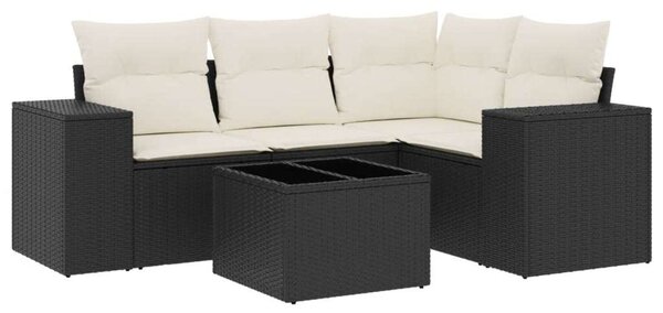 VidaXL Polyrattan Kerti Kanapé - 5 részes szett