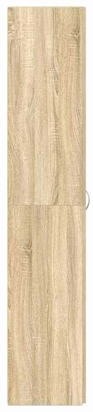 VidaXL Cipőszekrény polcokkal ajtóval Barna 80 x 35.5 x 180 cm Faanyag
