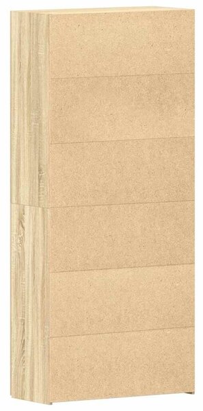 VidaXL Cipőszekrény polcokkal ajtóval Barna 80 x 35.5 x 180 cm Faanyag