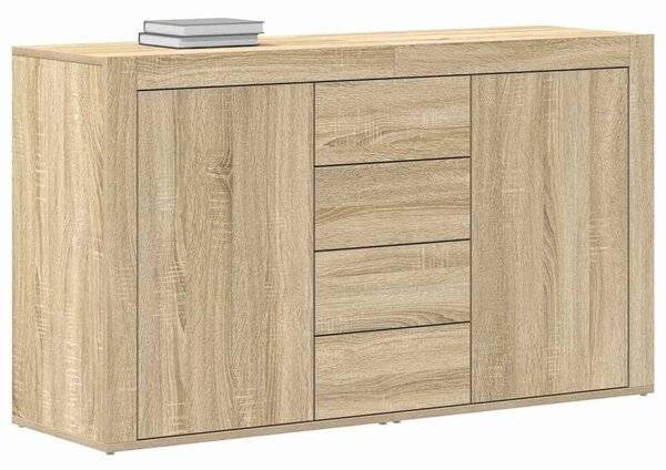 VidaXL Széf fiókkal sonoma tölgy 120 x 36 x 69 cm Faanyag