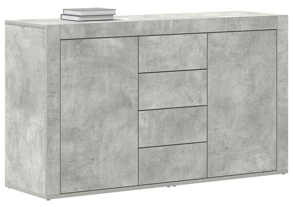 VidaXL Széf fiókkal Beton szürke 120 x 36 x 69 cm Faanyag