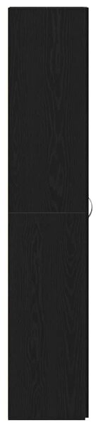 VidaXL Cipőszekrény polcokkal Fekete 80 x 35.5 x 180 cm Faanyag