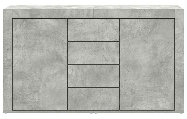 VidaXL Széf fiókkal Beton szürke 120 x 36 x 69 cm Faanyag