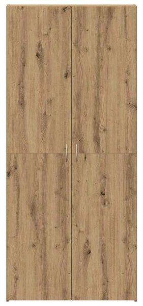 VidaXL Cipőszekrény polcokkal ajtóval Barna 80 x 35.5 x 180 cm Faanyag