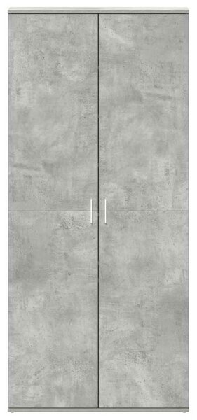 VidaXL Cipőszekrény ajtóval Szürke 80 x 39 x 180 cm Faanyag