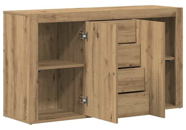 VidaXL Széf Artisan tölgy 120 x 36 x 69 cm Szerelt Fa
