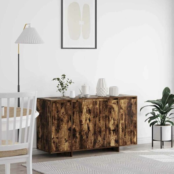 VidaXL Széf Füstölt tölgy 135 x 41 x 69 cm Faanyag