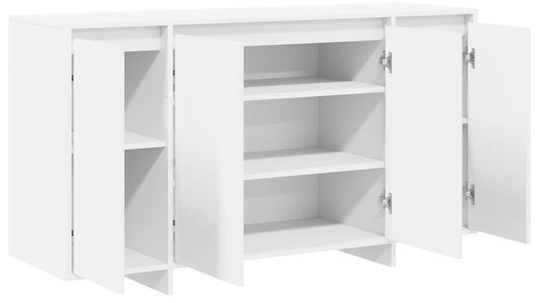 VidaXL Széf Fehér 135 x 41 x 69 cm Faanyag