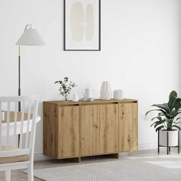 VidaXL Széf kézműves tölgy 120 x 41 x 75 cm Faanyag