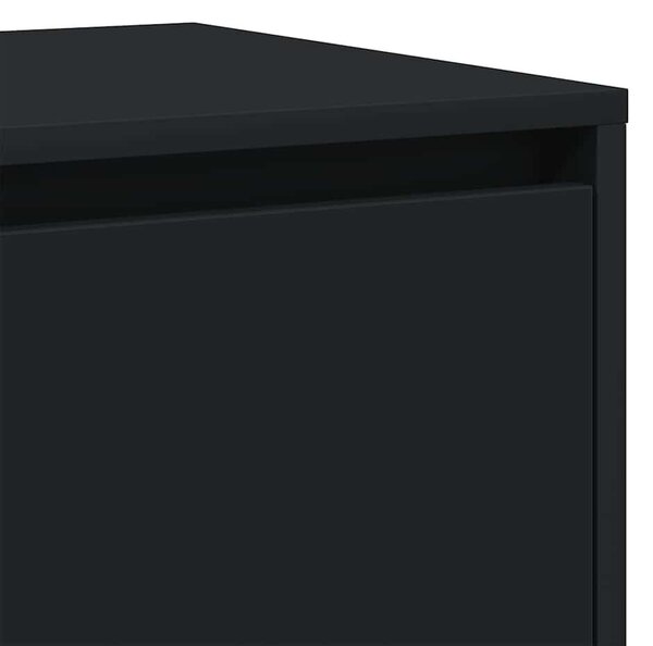 VidaXL Széf Fekete 120 x 41 x 75 cm Faanyag