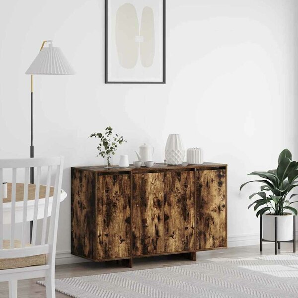VidaXL Széf Füstölt tölgy 120 x 41 x 75 cm Faanyag