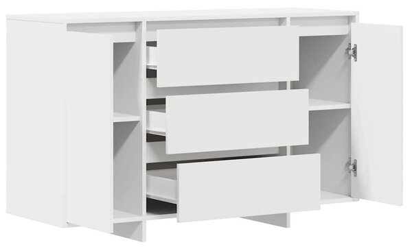 VidaXL Széf fiókkal Fehér 120 x 41 x 75 cm Faanyag