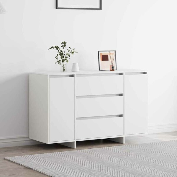 VidaXL Széf fiókkal Fehér 120 x 41 x 75 cm Faanyag
