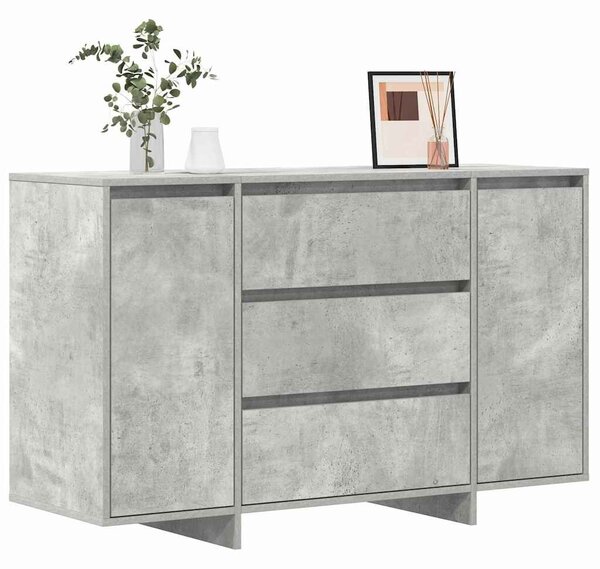 VidaXL Széf Beton Szürke 120 x 41 x 75 cm Szerelt Fa