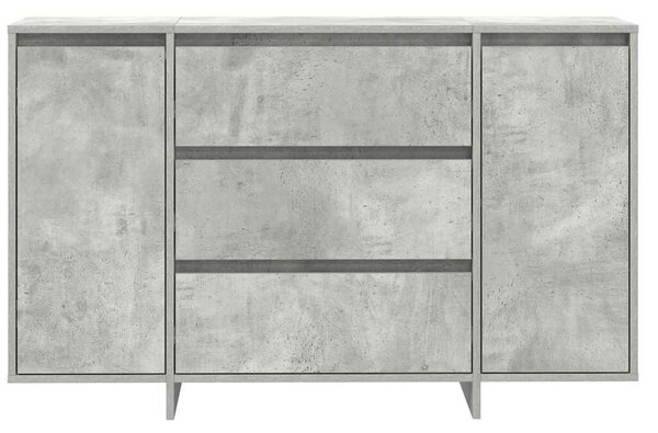 VidaXL Széf Beton Szürke 120 x 41 x 75 cm Szerelt Fa