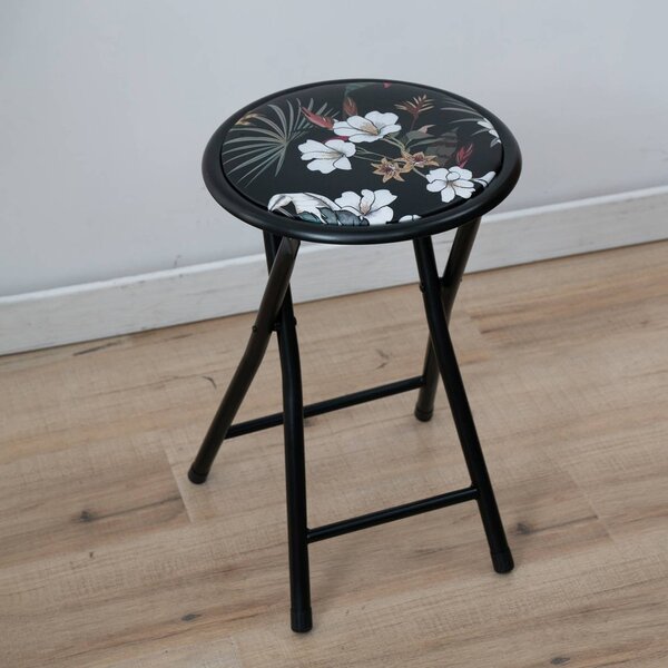 Patio Flower Black összecsukható kis szék