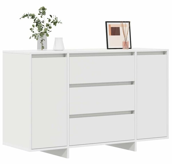 VidaXL Széf fiókkal Fehér 120 x 41 x 75 cm Faanyag
