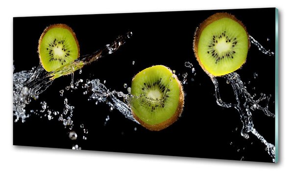Konyhai dekorpanel Kiwi és víz