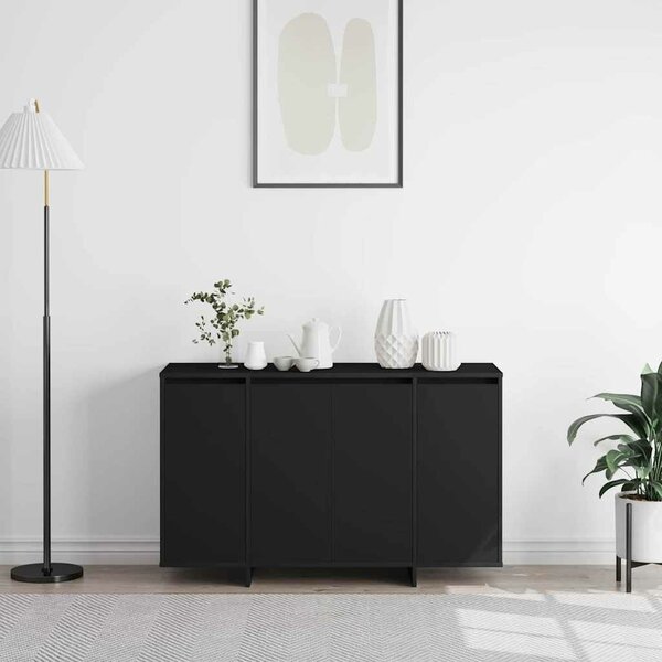 VidaXL Széf Fekete 120 x 41 x 75 cm Faanyag