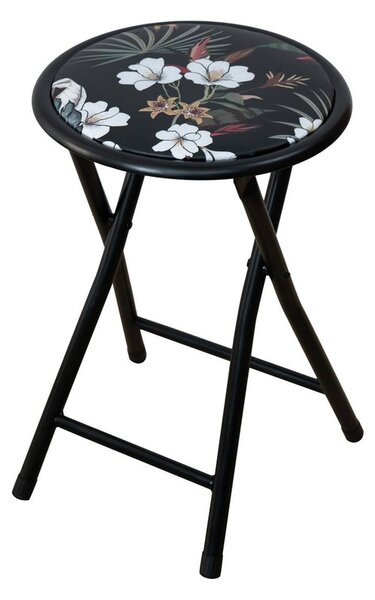 Patio Flower Black összecsukható kis szék
