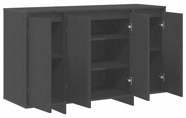 VidaXL Széf Musta tammi 120 x 41 x 75 cm Faanyag