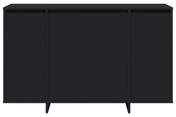VidaXL Széf Fekete 120 x 41 x 75 cm Faanyag