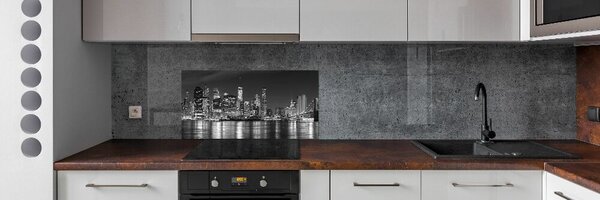 Hátfal panel konyhai Manhattan éjjel
