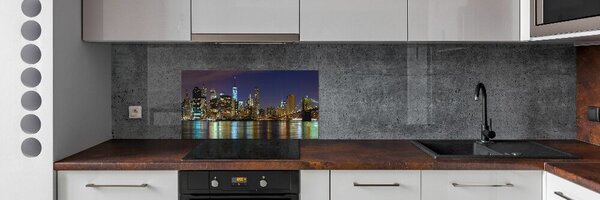 Hátfal panel konyhai Manhattan éjjel