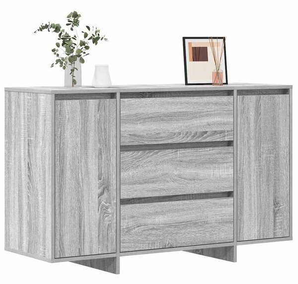 VidaXL Széf fiókkal Szürke sonoma 120 x 41 x 75 cm Faanyag