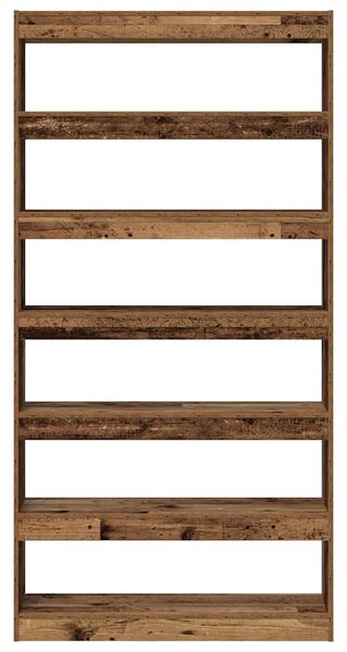 VidaXL Könyvespolc Hulladékfa 100 x 30 x 198 cm Faanyag