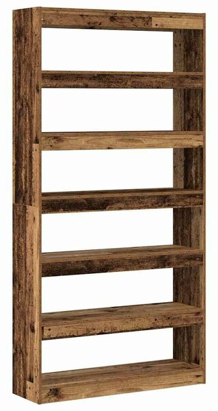 VidaXL Könyvespolc Hulladékfa 100 x 30 x 198 cm Faanyag