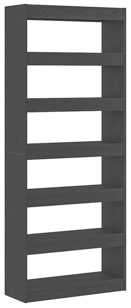 VidaXL Könyvszekrény polcokkal Musta tammi 80 x 30 x 198 cm Faanyag