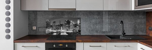 Hátfal panel konyhai Manhattan éjjel