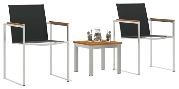 VidaXL étkező székek 2 db Szürke 60x56x85 cm Tömör akácfa