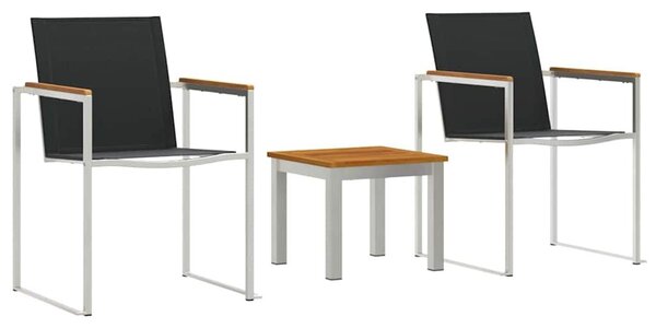 VidaXL étkező székek 2 db Szürke 60x56x85 cm Tömör akácfa